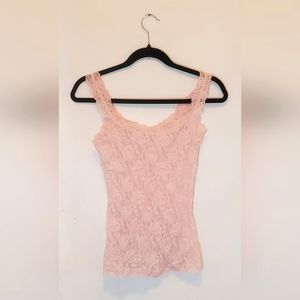 Flower lace tank top